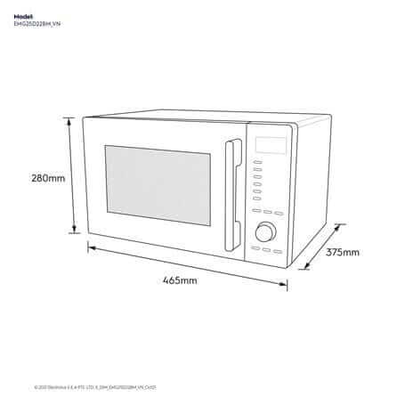 Electrolux EMG25D22BM 25L Microwave Oven