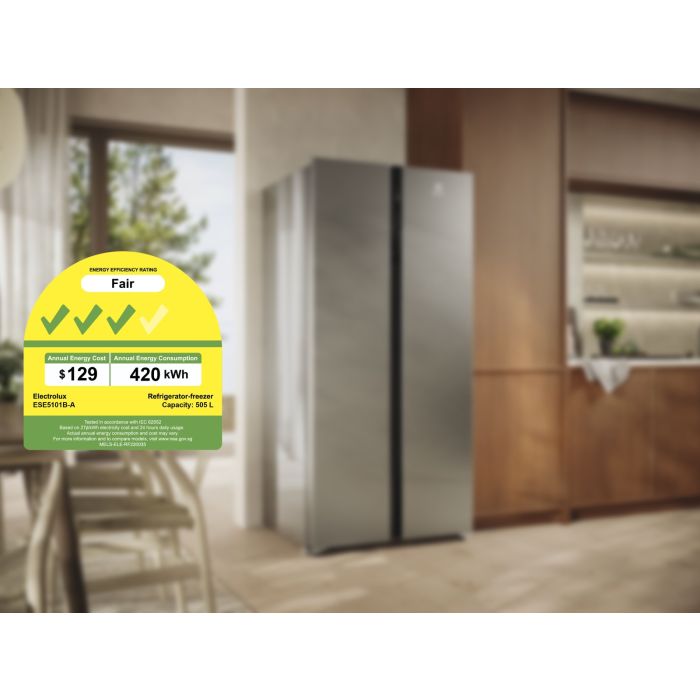 Electrolux ESE5101B-A 507L Side by Side Refrigerator