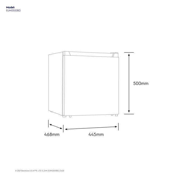 Electrolux EUM0500BD 44L Mini Bar Fridge