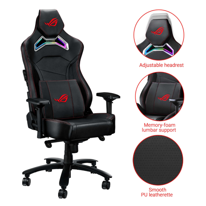 ASUS ROG Chariot X Ergonomic Gaming Chair Black 90GC01K0-MSG010