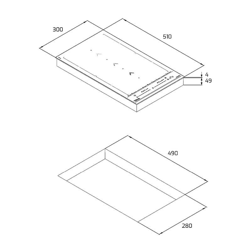 Teka IZS 34700 MST 30cm Fullflex Induction Hob