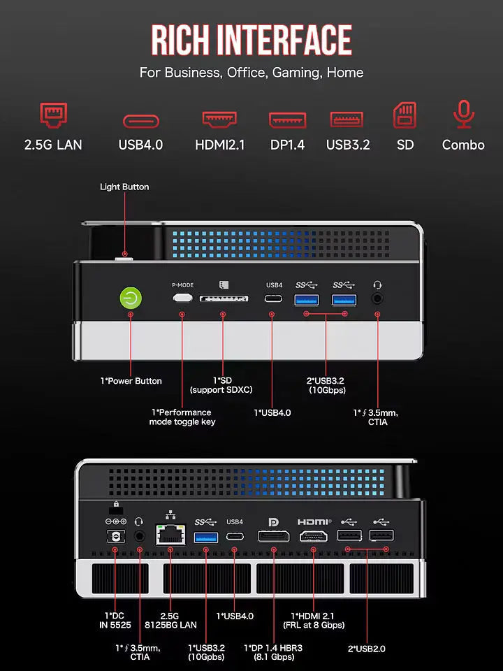 GMKtec EVO-X2 AI Mini PC Silver