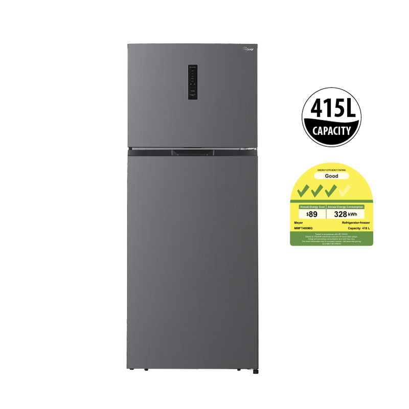 Mayer 415L 2-Door Top Mount Freezer Fridge MMFT400MG