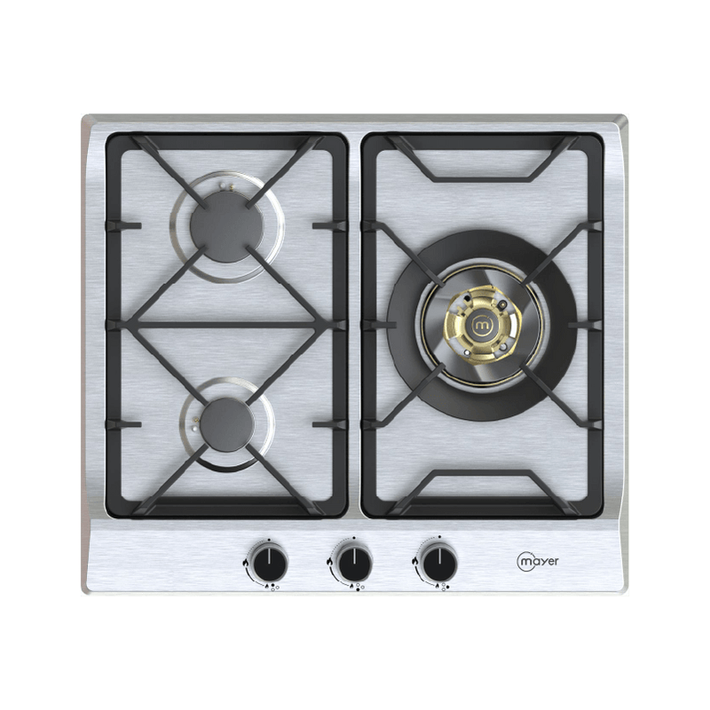 Mayer 60cm 3 Burner Stainless Steel Gas Hob MMSS360HI