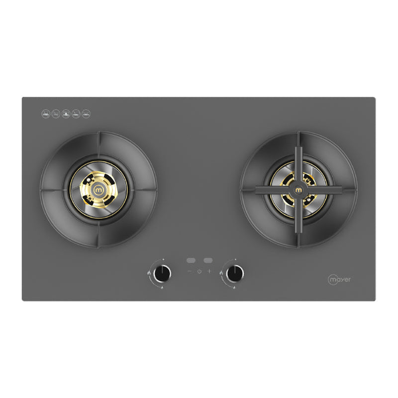 Mayer 78cm 2 Burners Glass Gas Hob MMGH278HI