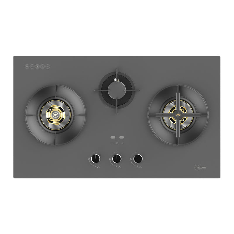 Mayer 88cm 3 Burner Glass Gas Hob MMGH388HI