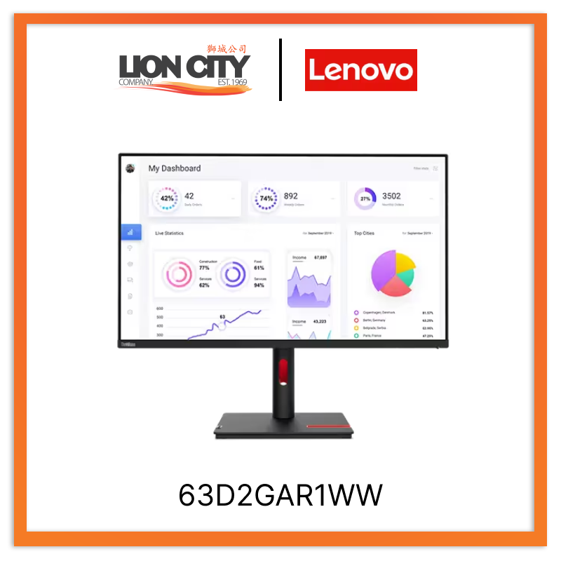 Lenovo ThinkVision T32p-30 31.5" Monitor 63D2GAR1WW