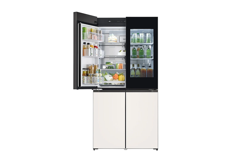 LG GF-Q5143GE 527L Smart Inverter Compressor Refrigerator in Mint Beige Glass