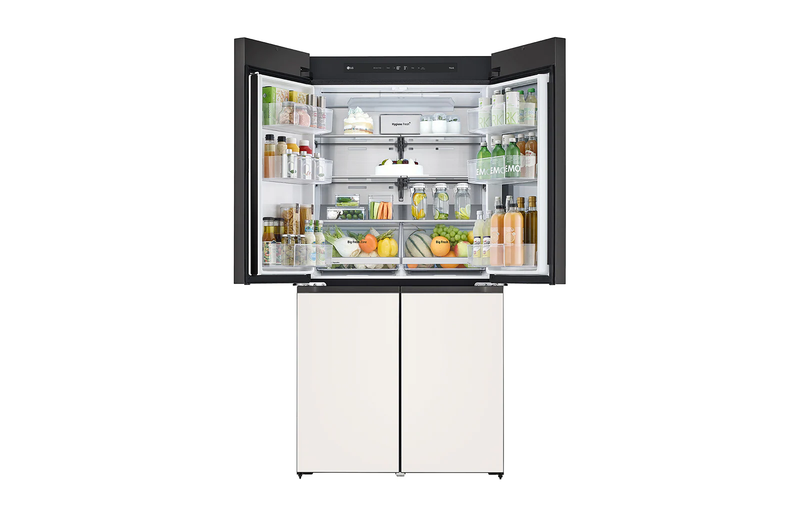 LG GF-Q5143GE 527L Smart Inverter Compressor Refrigerator in Mint Beige Glass