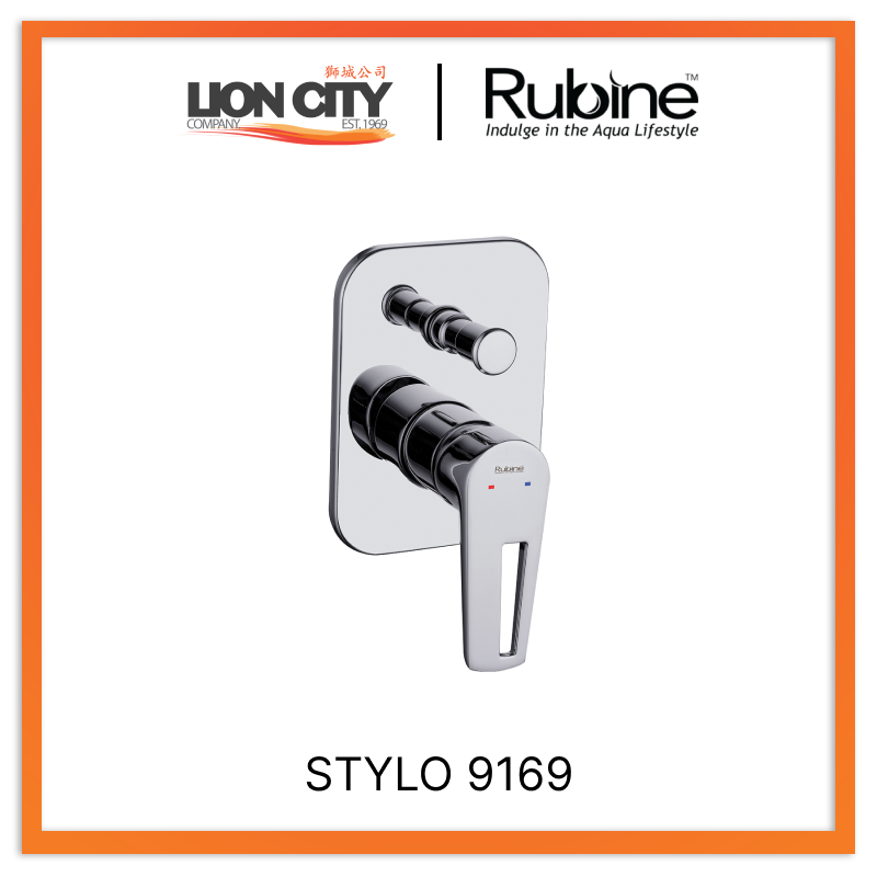 Rubine Conceal Bath Mixer Stylo 9169 Hot and Cold