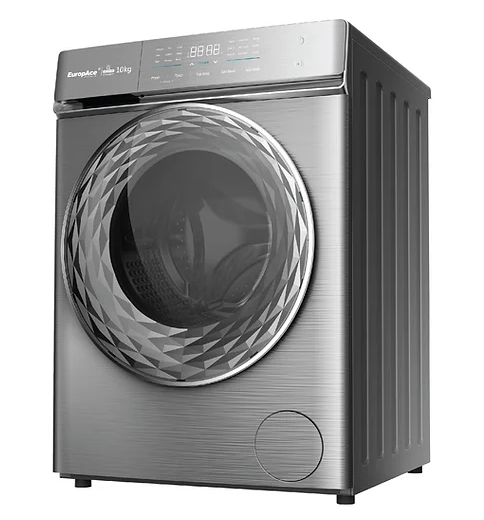 EuropAce EFW 9102Y 10 Kg Front Load Washing Machine + EuropAce EDY8900EGM 9KG Heat Pump Dryer 5 Ticks - Lion City Company