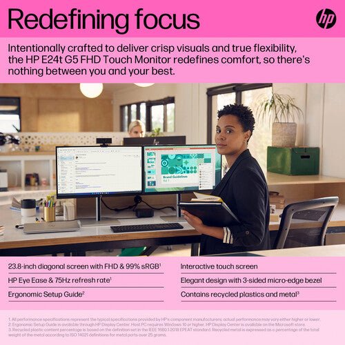 HP E24t G5 23.8-inch FHD Touch Monitor