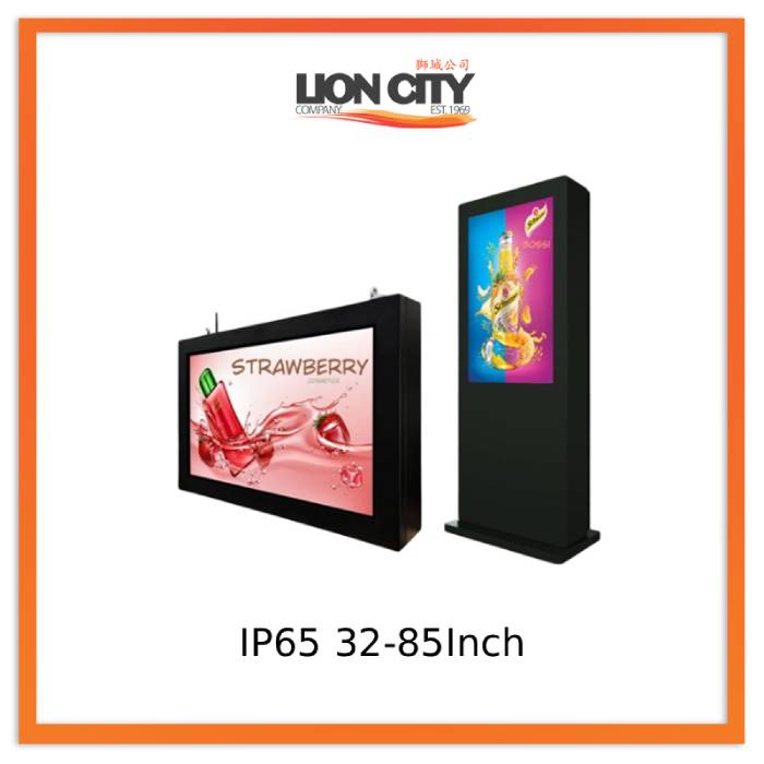 IP65 Waterproof Outdoor LED Advertising Screen 32‑85 Inch Options