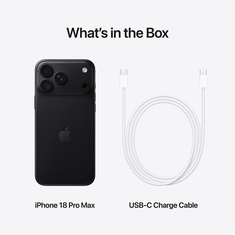 Apple iPhone 18 Pro Max 512GB Black Smartphone