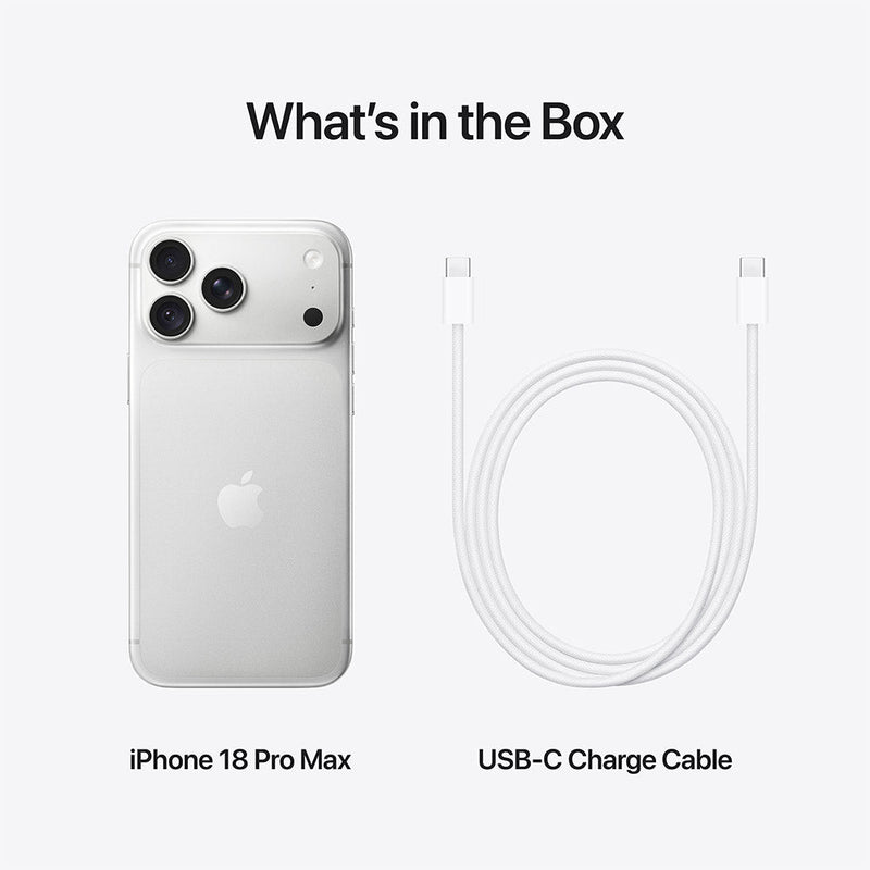 Apple iPhone 18 Pro Max 256GB Silver Smartphone