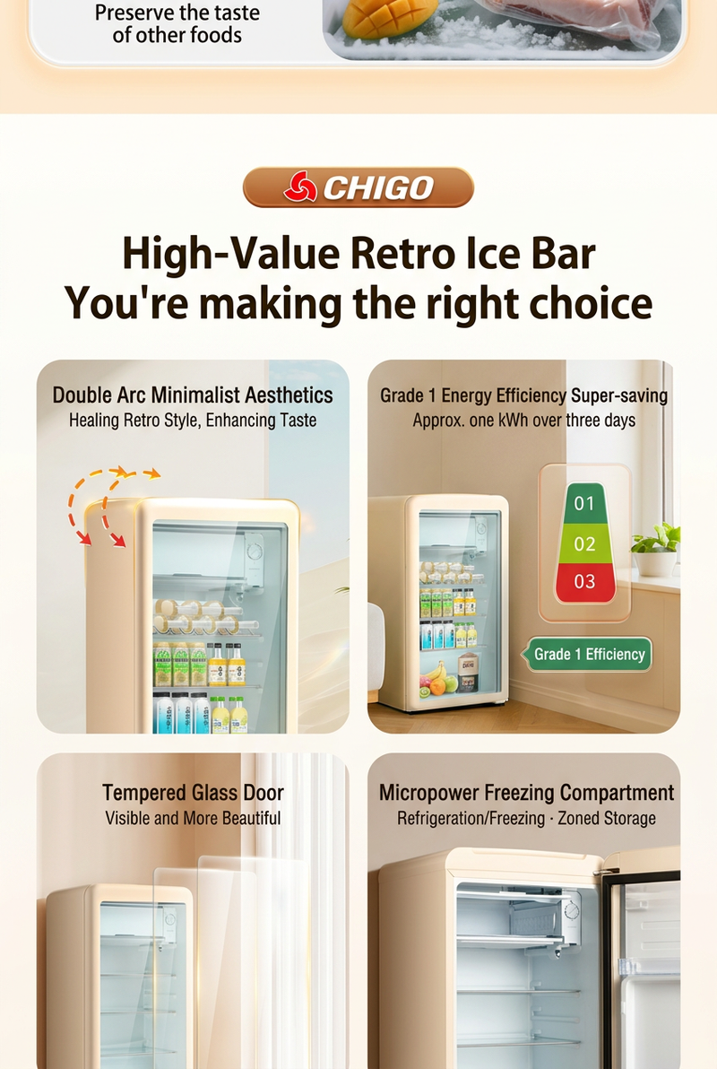 Chigo Beverage Refrigerator English description banner 04