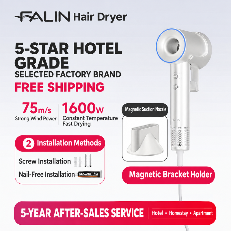 Pearl White Magnetic Single Bracket with Straight Cord