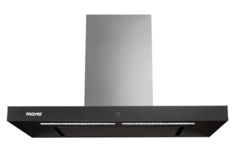 Mayer MMGH7731HI 76cm 3 Burner Glass Gas Hob + MMBCH900I Chimney Hood