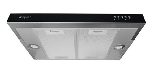 Mayer MMGH/SS633 60cm 3 Burner Glass Gas Hob + MMSI600HS 60 Cm Semi-integrated Slimline Hood