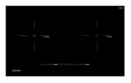 Mayer MMIHB752CS 75cm 2 Zone Hybrid Hob with Slider + MMBCH900I Chimney Hood