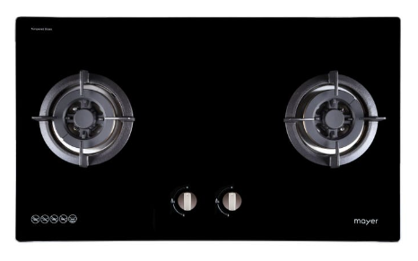 Mayer MMGH882/SS882 Built-In Gas Hob 2 Burners + MMBCH900I Chimney Hood + MMDO8R 60 cm Built-in Oven with Smoke Ventilation