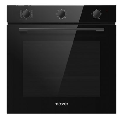 Mayer MMGH892HE 86cm 2 Burner Gas Hob + MMTH90 Telescopic Hood + MMDO8R 60 cm Built-in Oven with Smoke Ventilation