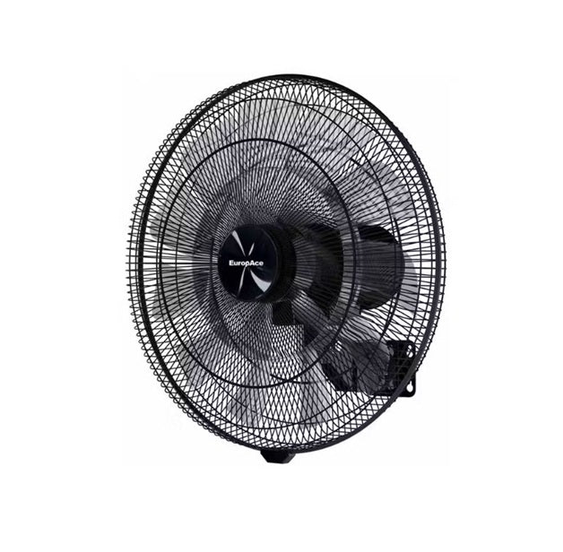 EuropAce ERC5183EWDCR 18-inch DC Circulator Wall Fan - Black