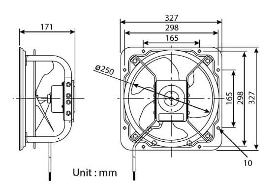 KDK 35GSC Industrial Ventilating Fan (High Pressure) 35cm