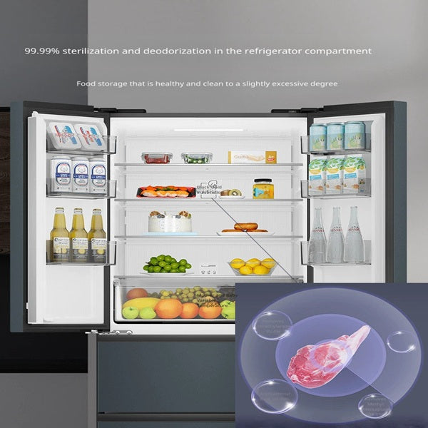 Haier BCD-411WLHFD7DC9U1 411L  French Door Inverter Frost-Free Refrigerator, Optimal Energy Efficiency