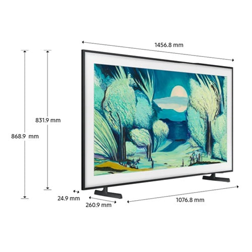 Samsung QA65LS03FAKXXS 65" The Frame Ls03f Qled 4k Smart Tv / Free Brown Bezel