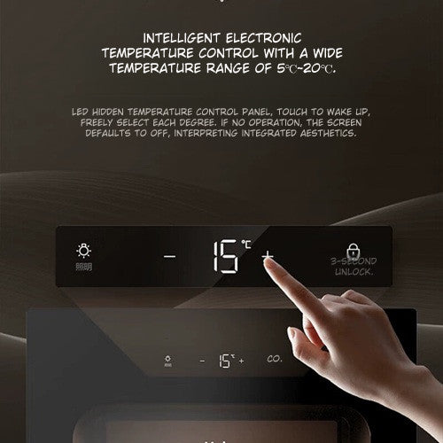Haier JC-90WGHUD1/JC-150WGHUD1/JC-378WGHHSD1 Premium Wine Cabinet Cooling Storage