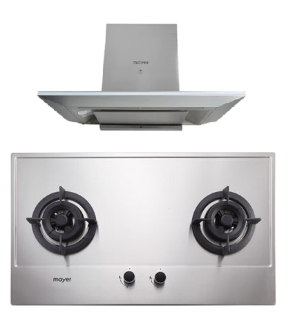 Mayer MMGH772/SS772 Built-In Gas Hob + MMCH905 90cm Chimney Hood