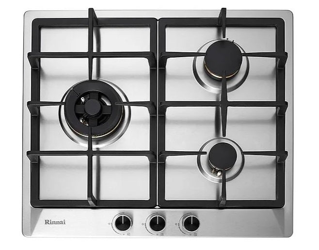 Rinnai RB63SSV 60cm 3 burner stainless steel gas hob