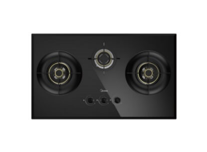 Midea MBI-90F140BK 90cm Slimline Hood + Midea MBI-SN30 (GL) 88cm Glass Gas Hob