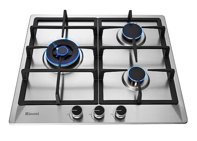 Rinnai RB63SSV 60cm 3 burner stainless steel gas hob