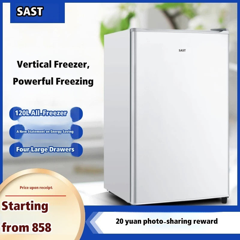 SAST Small Vertical Freezer Compact Household Drawer Style Cold Storage Unit