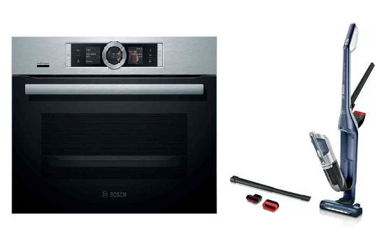 Bosch CSG656RS7 Steam Oven + Bosch BBH3K2800 Handstick Vacuum