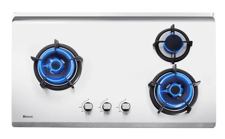 Rinnai RB93TS 3 Burner Built in Stainless Steel Gas Hob