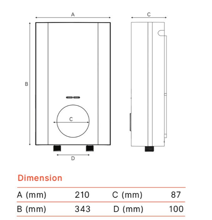 Viessmann Vitowell Easy Classic Instant Water Heater