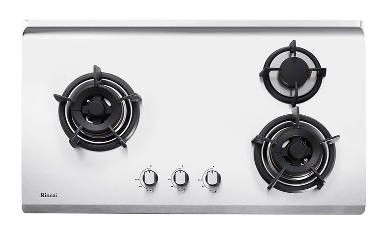 Rinnai RB93TS 3 Burner Built in Stainless Steel Gas Hob