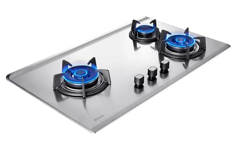 Rinnai RB93TS 3 Burner Built in Stainless Steel Gas Hob