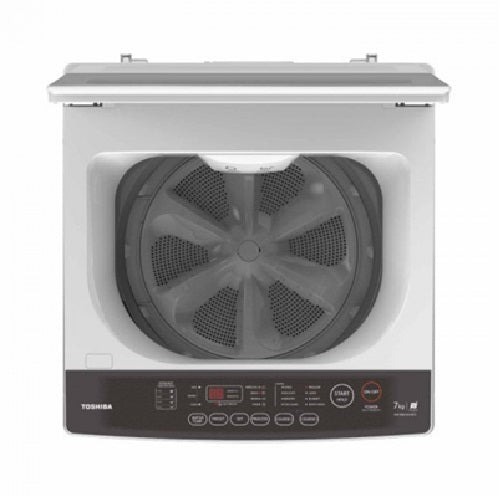 Toshiba AW-M801AS(WS)/AW-M901BS(WS) White 7kg / 8kg 4 Tick Top Load Washing Machine