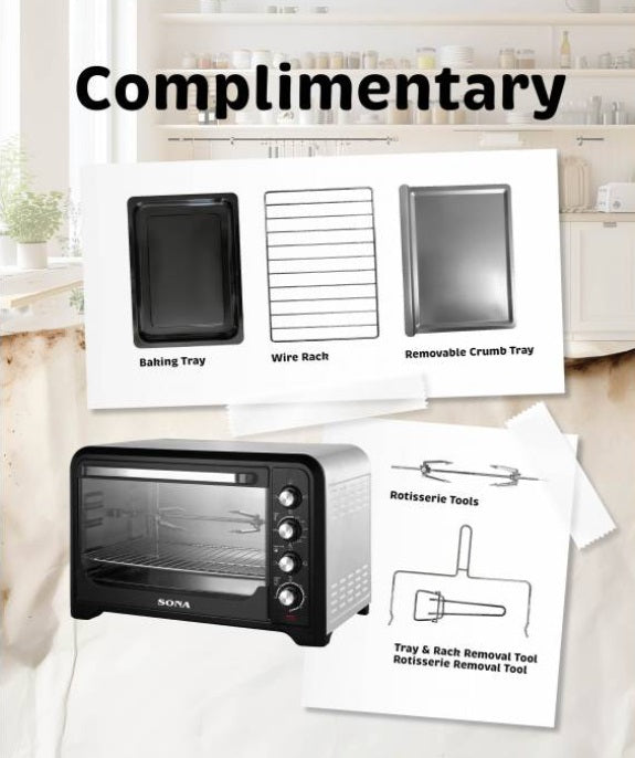 Sona S425 42L Electric Oven 2000W