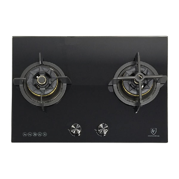 EF EFH 7520 WT VGB Gas Hob 70CM + EFCH 9204T BK Cooker Hood 90CM