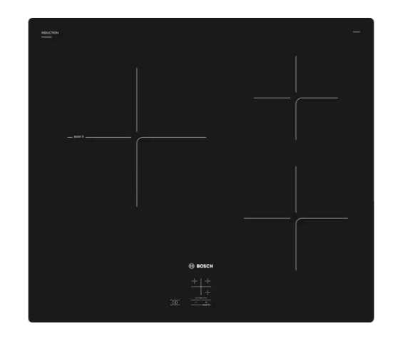 Bosch PUC61KAA5E Series 2 Induction hob 60 cm Black, Surface mount without frame + MS6CA4150 Hand blender ErgoMixx 800 W White, anthracite