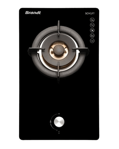 Brandt TG2231BEL Battery/electric Ignition Gas Hob (30cm)(Black)