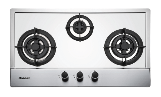 Brandt TG1783XLB Gas Hob Stainless Steel