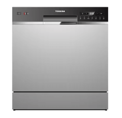 Toshiba DW-08T1(S)-SG Tabletop Dishwasher - Silver