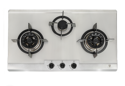 EF EFH 3767 WT VSB Gas Hob 76CM + EFCH 9231T SS Cooker Hood 90CM