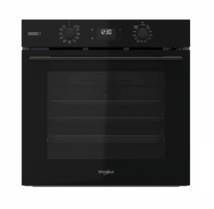 Whirlpool’s W4OMSK58RU1SBA 60cm W COLLECTION Multifunction Oven with Gentle Steam Function + Whirlpool’s WSB2360BFP 60cm Built-in Induction Hob + Whirlpool’s WCO9FTS 90cm Compact Hood